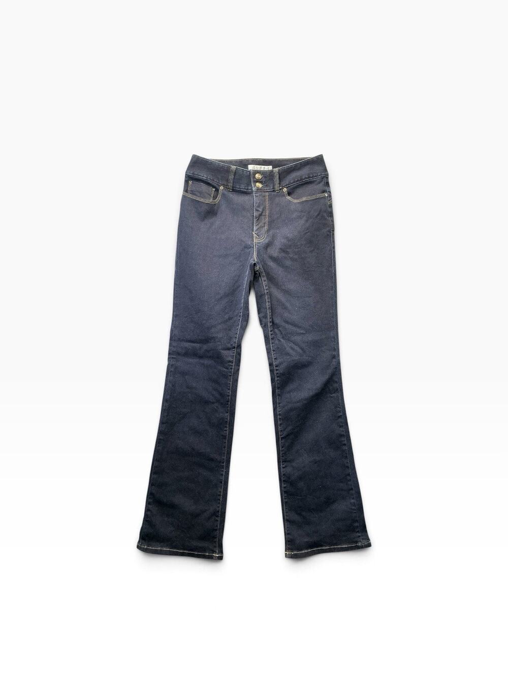 Boston Proper women Blue Dark Wash Bootcut Denim Jeans Size 8 23" Inseam